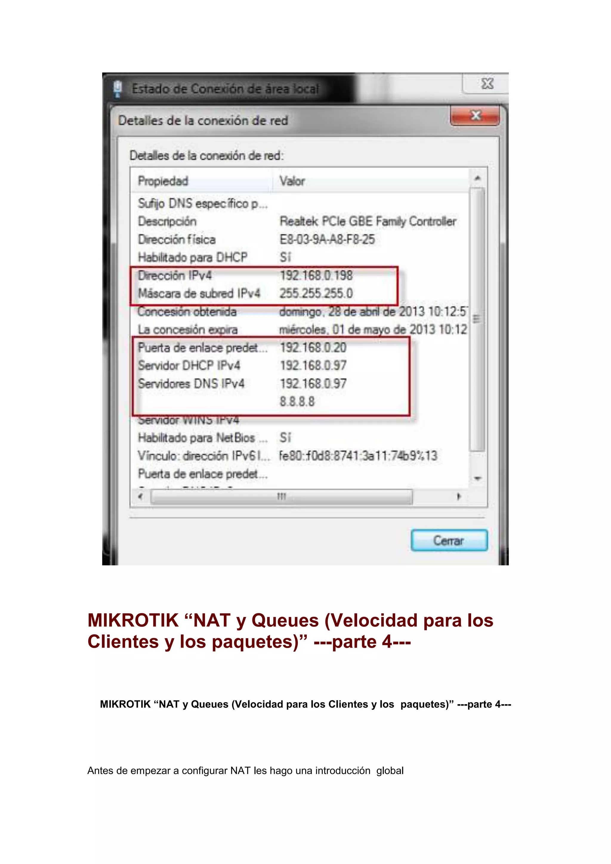 MIKROTIK “NAT y Queues (Velocidad para los
Clientes y los paquetes)” ---parte 4---

MIKROTIK “NAT y Queues (Velocidad para los Clientes y los paquetes)” ---parte 4---

Antes de empezar a configurar NAT les hago una introducción global

 