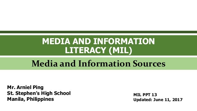 media and information literacy mil 5 media and venn diagram of news sources