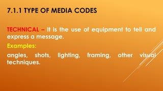 Media & Information Languages: Codes and Conventions | PPTX
