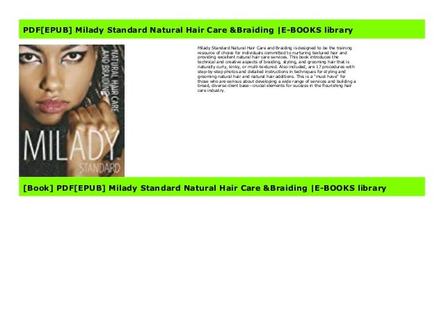 Pdf Epub Milady Standard Natural Hair Care Braiding E Books Libra