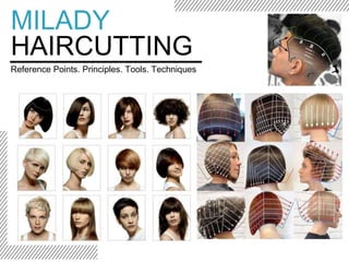 MILADY
HAIRCUTTING
Reference Points. Principles. Tools. Techniques
.
 