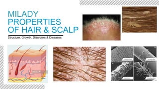 MILADY
PROPERTIES
OF HAIR & SCALP
Structure. Growth. Disorders & Diseases
 