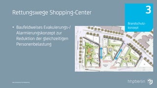 Next Generation Fire Engineering
Rettungswege Shopping-Center
• Baufeldweises Evakuierungs-/
Alarmierungskonzept zur
Reduktion der gleichzeitigen
Personenbelastung
Brandschutz-
konzept
3
 