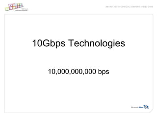  Ethernet & IP technologies