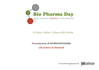 28 Marzo, Milano - Palazzo delle Stelline



Presentazione di WORKINDENMARK:
      Life Science in Denmark




                          è un evento organizzato da:
 