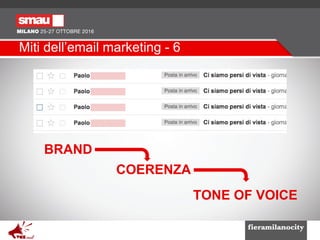 [SMAU Milano] Email marketing: falsi miti e cattive abitudini