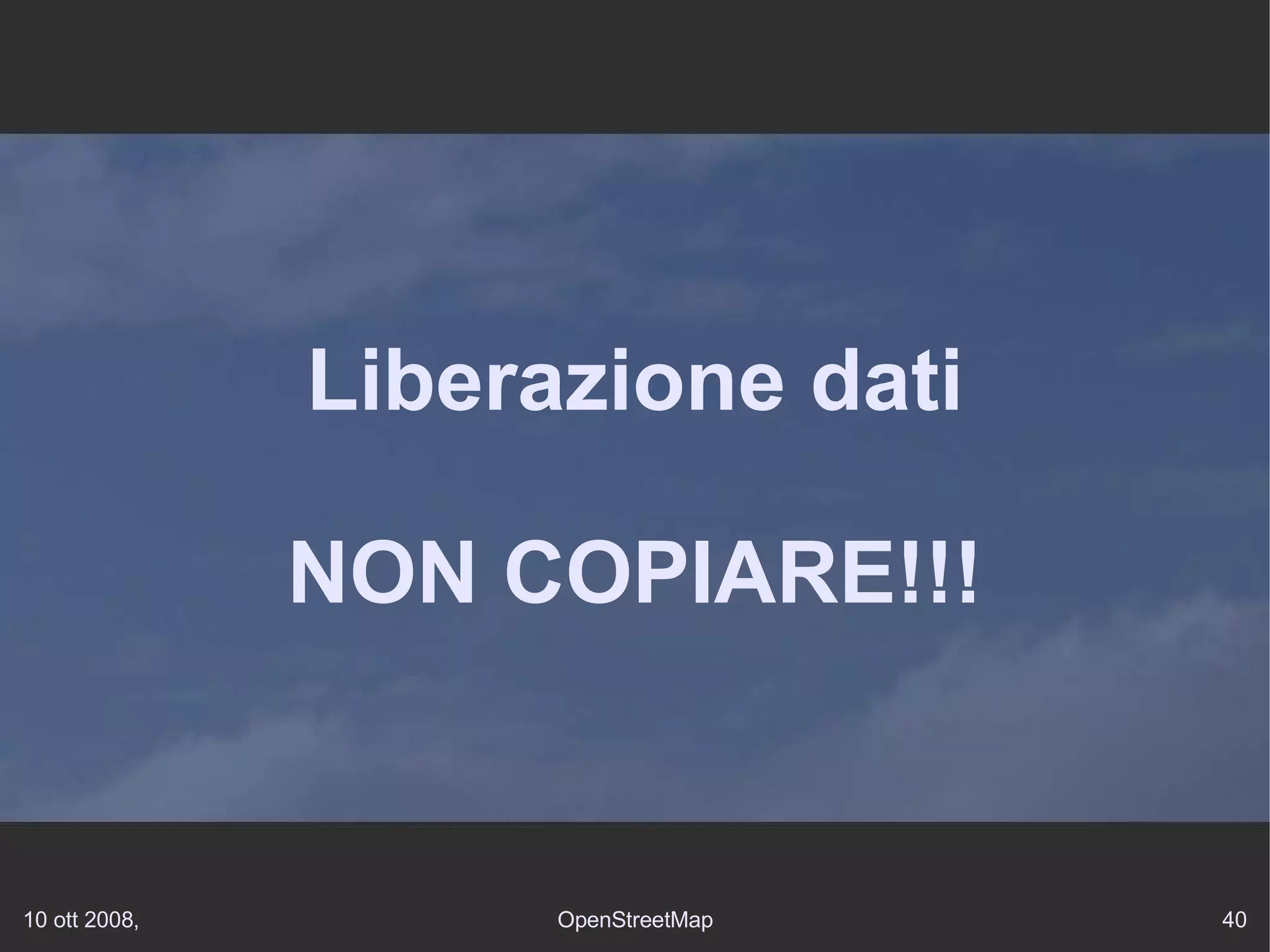 Liberazione dati NON COPIARE!!! 