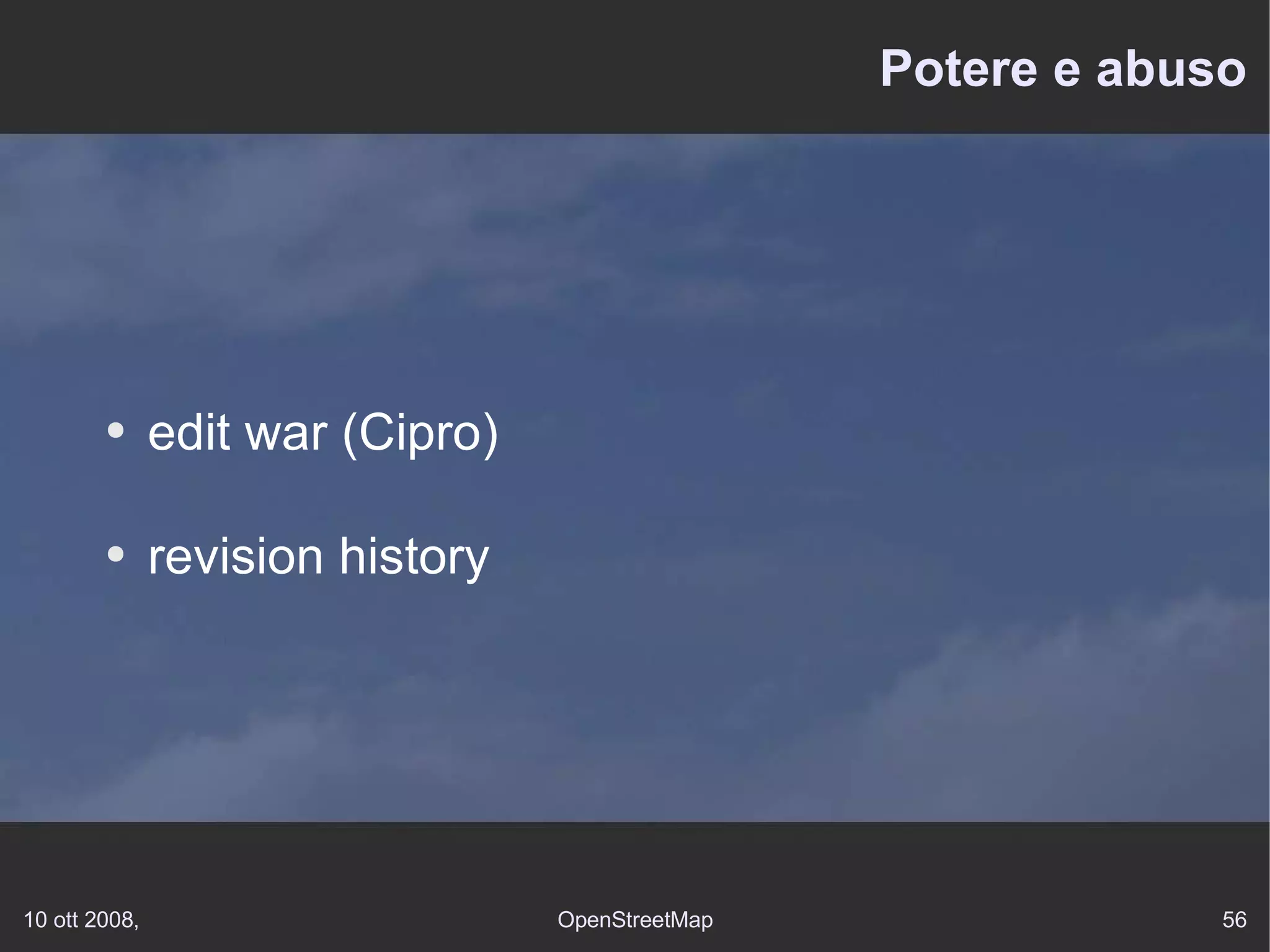 Potere e abuso edit war (Cipro) revision history 