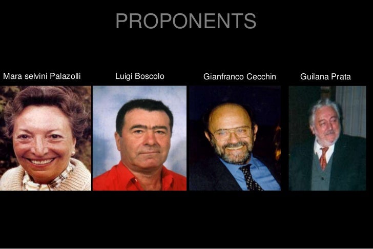 Resultado de imagen para MARA SELVINI PALAZZOLI, PRATA, BOSCOLO e CECCHIN.