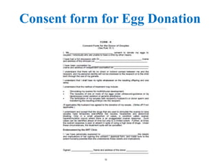 Consent form for Egg Donation
 