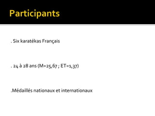 Hypothèses de travailL’apprentissage implicite basé sur la simulation vidéo conduit à :Hypothèse n°1 :Une diminution des temps de réactionHypothèse n°2 : Une augmentation de la pertinence des décisions.Hypothèse n°3 :Pas de variation du nombre de règles d’action.Protocole expérimentalMesures et procédures