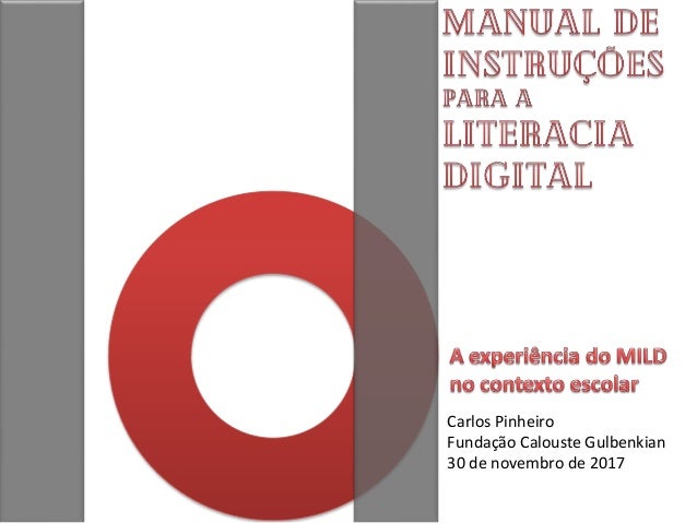 Carlos Pinheiro
Funda��o Calouste Gulbenkian
30 de novembro de 2017
 