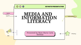 MIL media literacy, information literacy, technology literacy | PPT