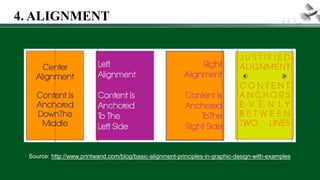 Source: http://www.printwand.com/blog/basic-alignment-principles-in-graphic-design-with-examples
4. ALIGNMENT
 