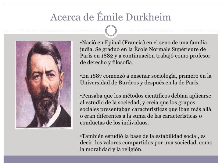 éMile durkheim
