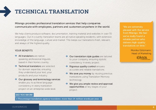 milengo brochure 2012 translation services flyer