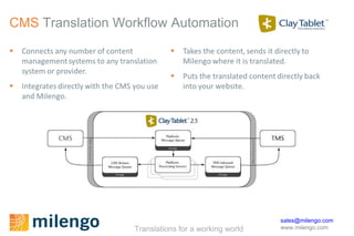 CMS  Translation Workflow Automation 