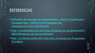 Mi lenguaje de programación de preferencia (JAVA) | PPT