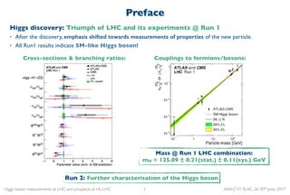 Higgs boson measurements at LHC and prospects at HL-LHC AWLC'17, SLAC, 26-30th June, 2017
Higgs discovery: Triumph of LHC ...