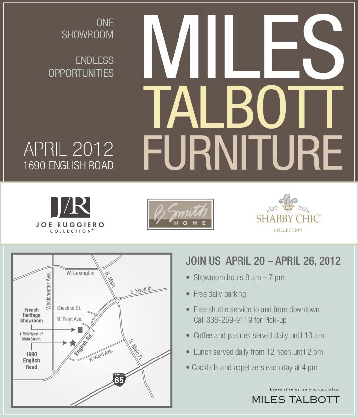 Miles Talbott Furniture Market Invite April 2012