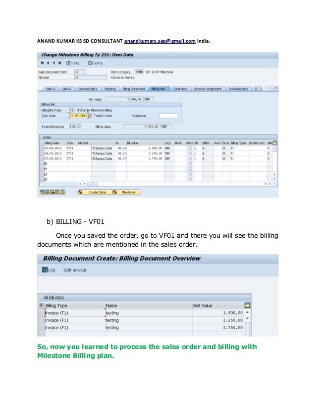 milestone-billing-configuration