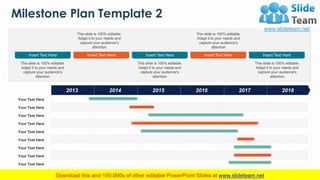 Milestone Plan Powerpoint Presentation Slides
