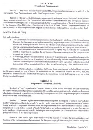 MILF Final Working Draft on Comprehensive Compact