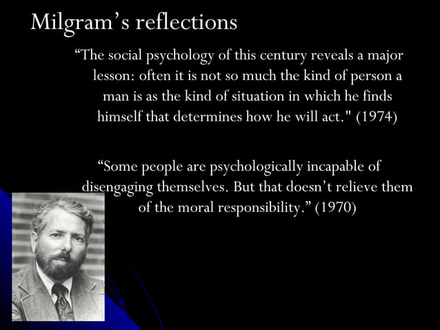 Milgram research evil | PPT
