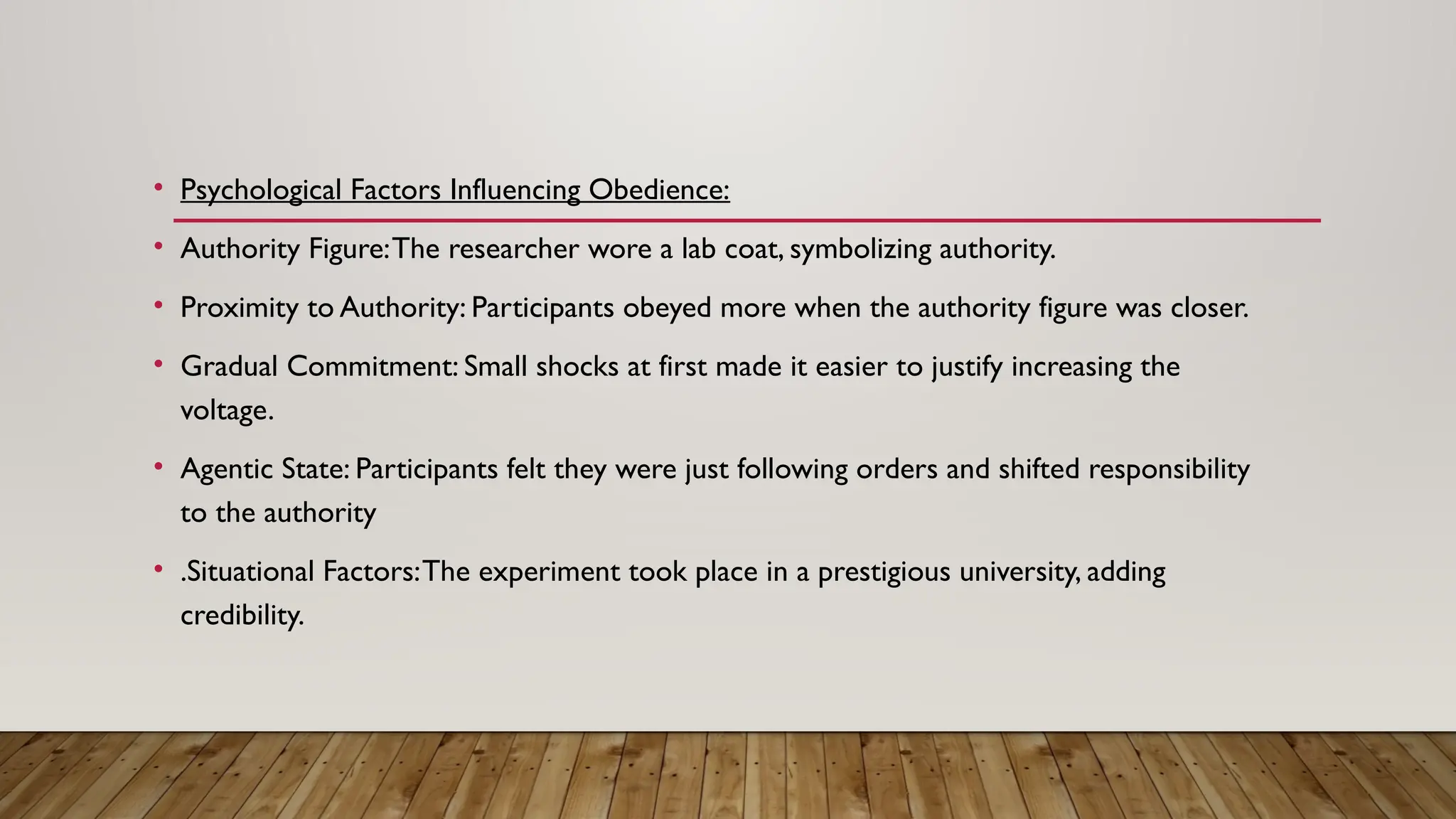 Milgram’s Obedience Experiment power.ppt