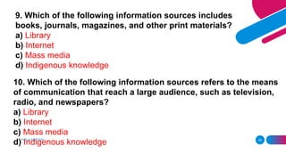 Media Information Literacy | PPTX
