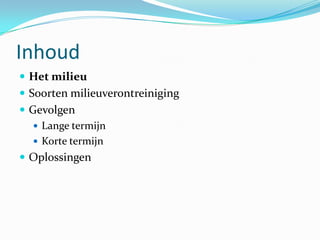 Milieuverontreiniging