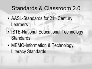 Together, we canImprove your research project to incorporate the 5 stepsLearn Web 2.0 tools that work in classrooms and school buildings for collaboration, communication, & creationShare what we know & what we learn