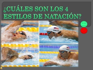 a) Mariposa,estómago,crol y braza
b) Mariposa, espalda, braza y crol
c) Crol, estómago, espalda y braza
d) Crol, mariposa, espalda y golfito
 