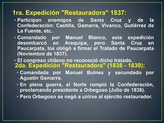ANARQUÍA MILITAR: 
• Nov. 1841: Manuel Menéndez es reconocido Presidente del Perú a la 
muerte de Gamarra 
• Agost. de 184...