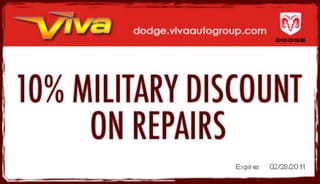 Military Discount – Viva Dodge Chrysler Jeep El Paso TX