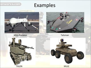 Examples MQ1-Predator Talisman TALON MULE 