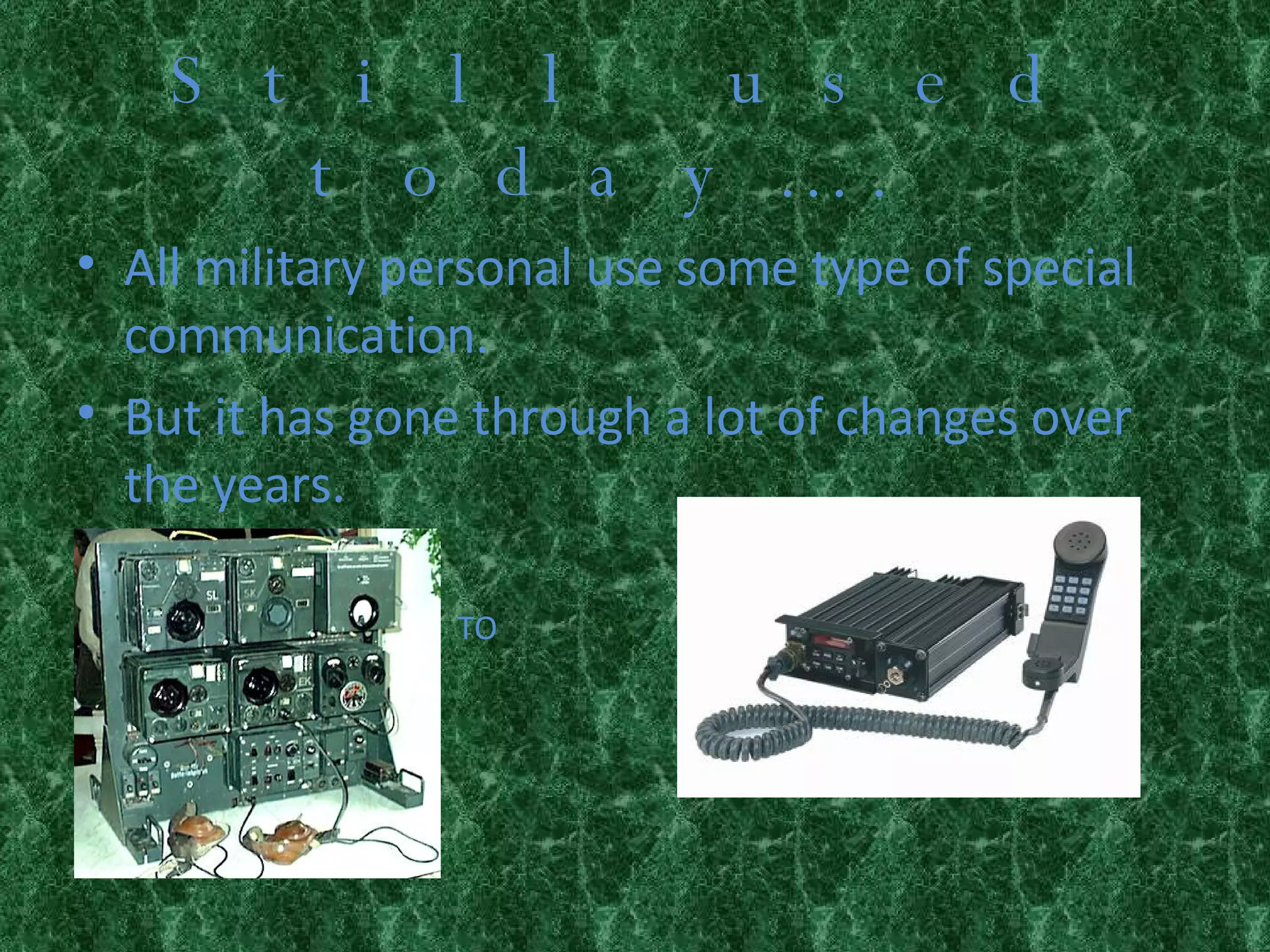 Military Communications Powerpoint Presentation | PPT