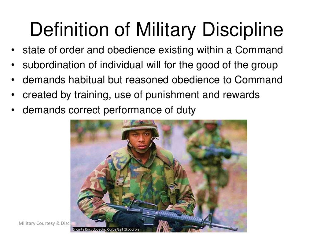 what is military discipline essay
