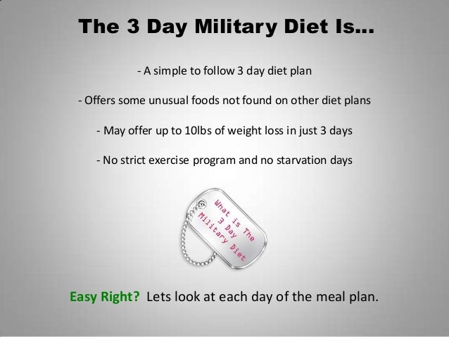 Military Diet Substitutions