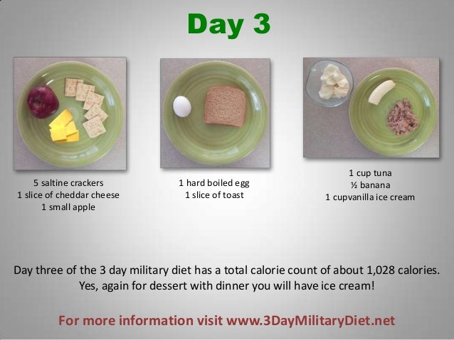 How Many Calories On 3 Day Diet