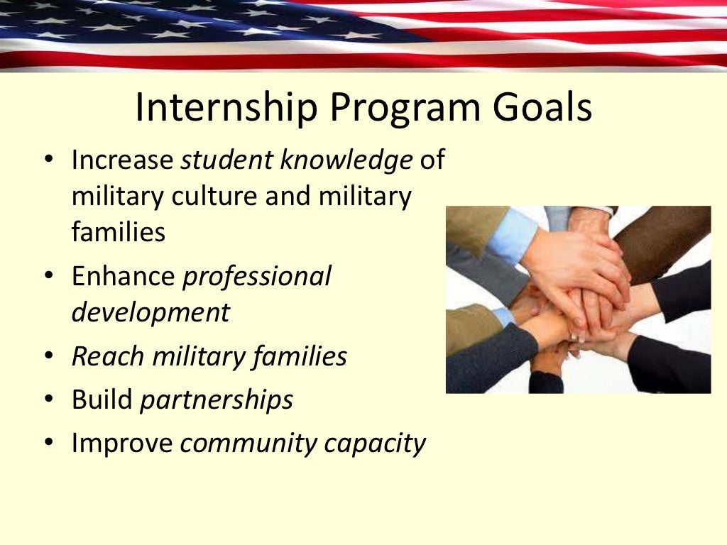 Internship Program Goals • Increase