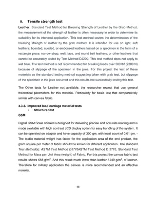 Advanced Military load carriage Equipment for Ethiopian army. | PDF