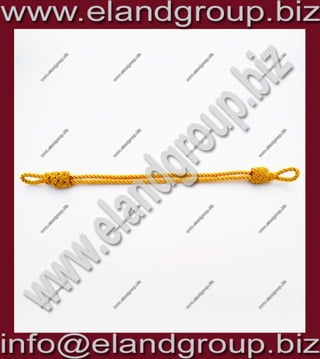 Military officer cap cords