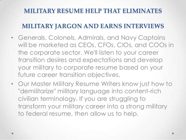 Army civilian resume help