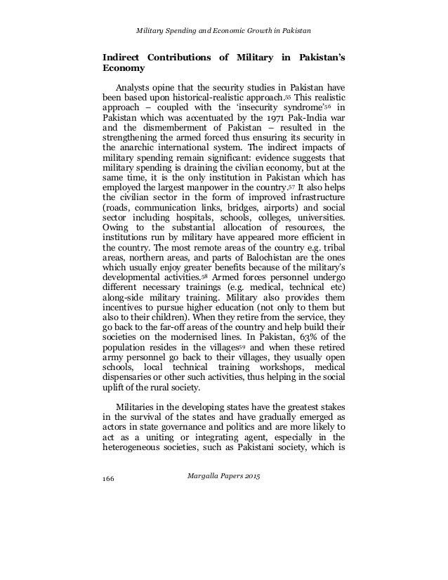 Paper on military spending
