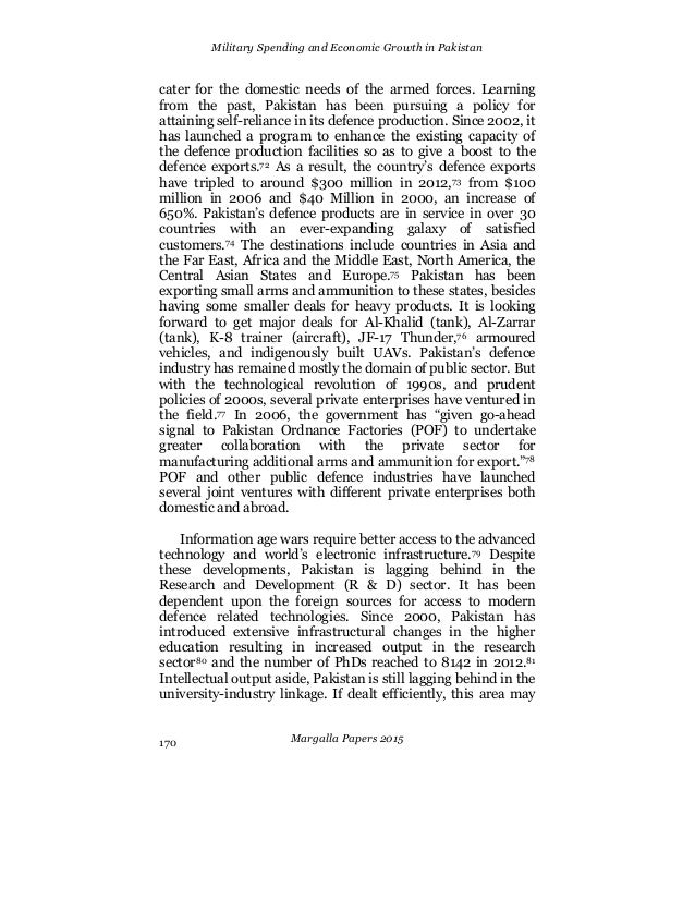 Paper on military spending