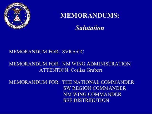 memorandum styles