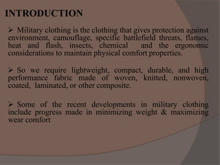 Military textile | PPTX