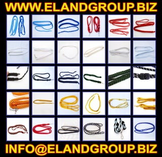 Military uniform lanyard, braided whistle cord supplier