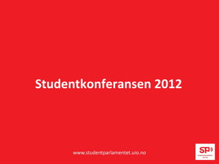 Studentkonferansen 2012
 